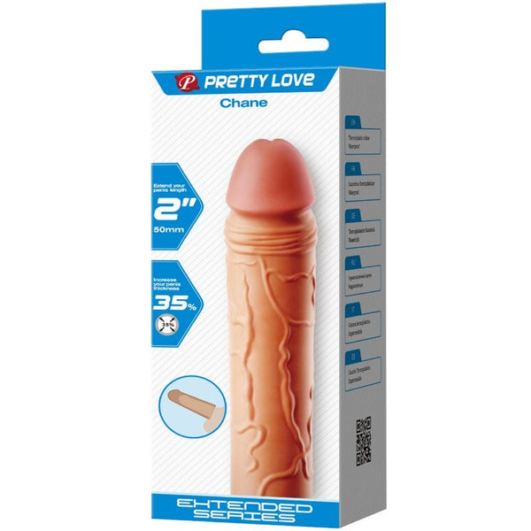 Pretty chane funda de pene extensora natural