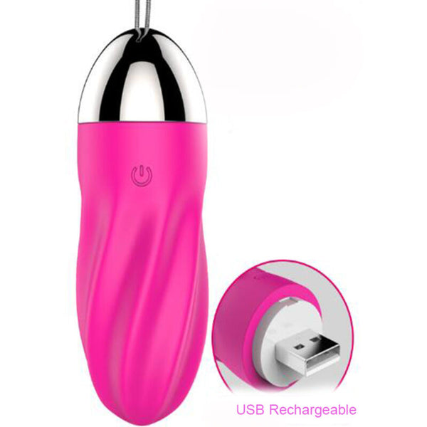 Sweety huevo vibrador espiral control remoto rosa