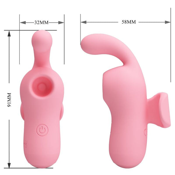 Vibrador y succionador pretty love mini fun toys