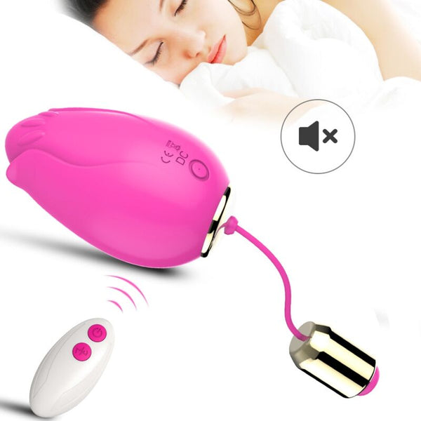 Mandala huevo vibrador Punto G control remoto fucsia