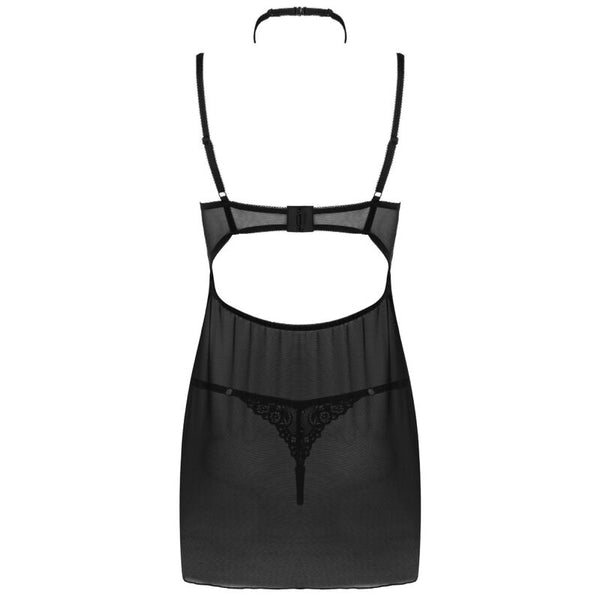 Livco binella set babydoll con tanga negro