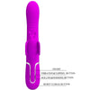 Vibrador rabbit multifunción 4 en 1 mariposa fucsia pretty love