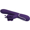 Vibrador rabbit multifunción 4 en 1 mariposa morado pretty love