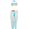 Subblime set de lenceria india style azul