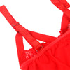 Subblime teddy con liguero detalle tiras pecho rojo