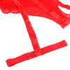 Subblime teddy con liguero detalle tiras pecho rojo