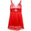 Subblime babydoll satinado con encaje rojo