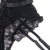 Subblime teddy con liga detalle encajes y tiras negro