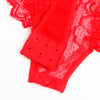 Subblime teddy con liga detalle encaje y tiras rojo