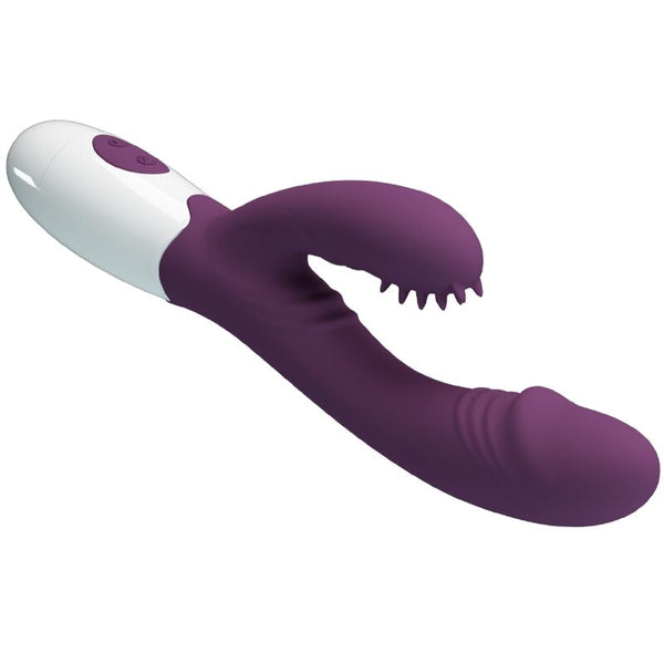 Andre vibrador rabbit y estimulador Punto G morado