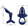 Mat doble anillo con vibración y estimulador azul