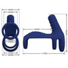 Elish anillo vibrador con extensión azul