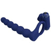 Ajmal anillo vibrador con plug azul