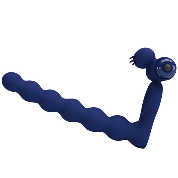 Ajmal anillo vibrador con plug azul