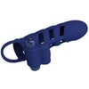 Altaf anillo vibrador con funda de silicona azul