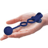Remington doble anillo vibrador con plug azul