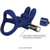 Francisco doble anillo vibrador rabbit azul