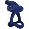 Francisco doble anillo vibrador rabbit azul