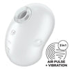 Cutie ghost vibrador lay on blanco