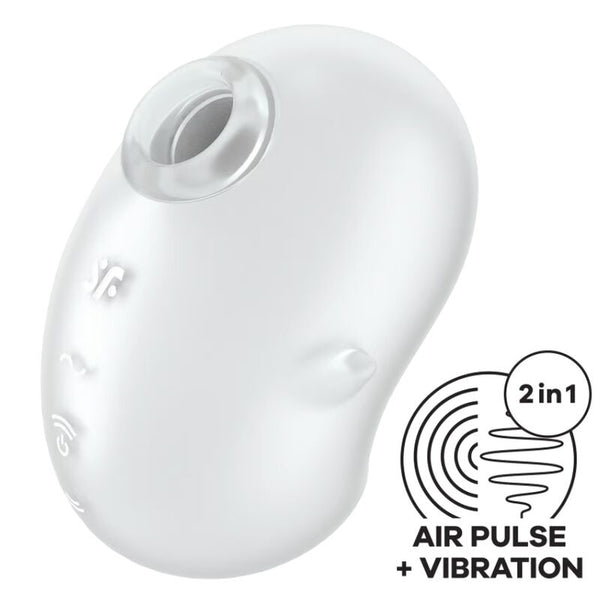 Cutie ghost vibrador lay on blanco
