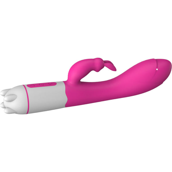 Happy vibrador y estimulador rabbit fucsia