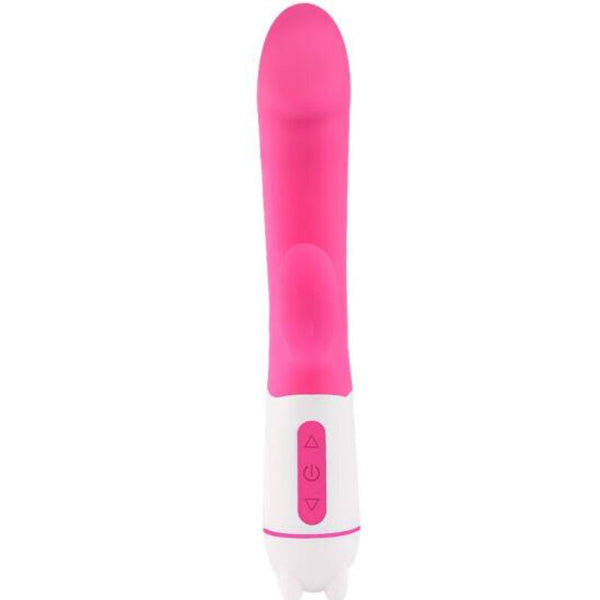 Happy vibrador y estimulador recargable fucsia