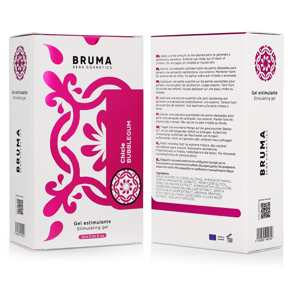 Bruma onagra orgasm gel sabor chicle