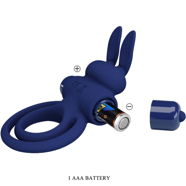 Darey doble anillo vibrador rabbit azul