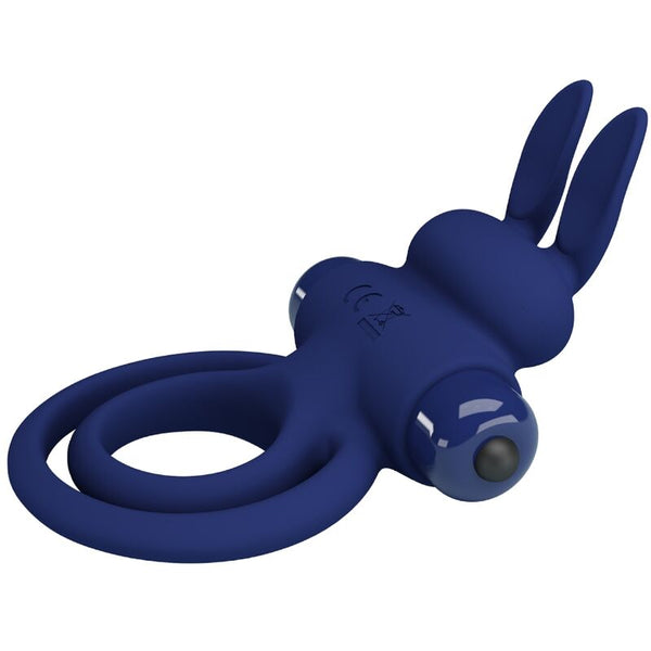 Darey doble anillo vibrador rabbit azul