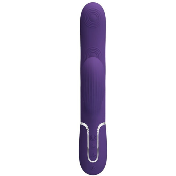 Perlita vibrador Punto G 3 en 1 multifunción morado