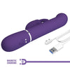 Coale vibrador rabbit 4 en 1 morado