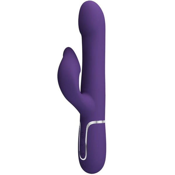 Zalin vibrador rabbit perlas 4 en 1 morado