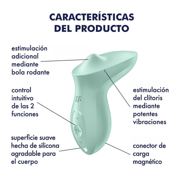Exciterrr vibrador lay on clítoris menta