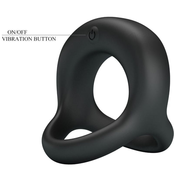 Elliott anillo vibrador negro