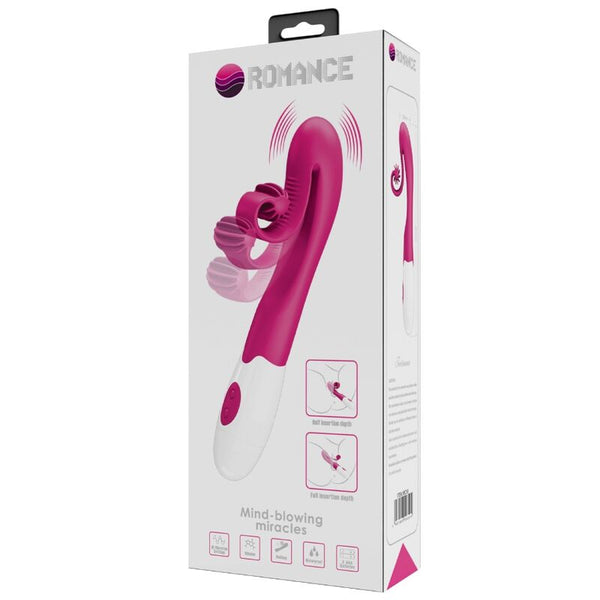 Vibrador y estimulador 30 velocidades rosa