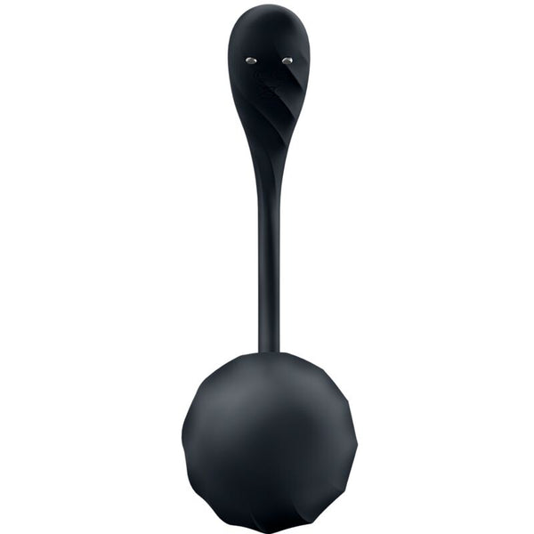 Ribbed petal estimulador Punto G control remoto negro