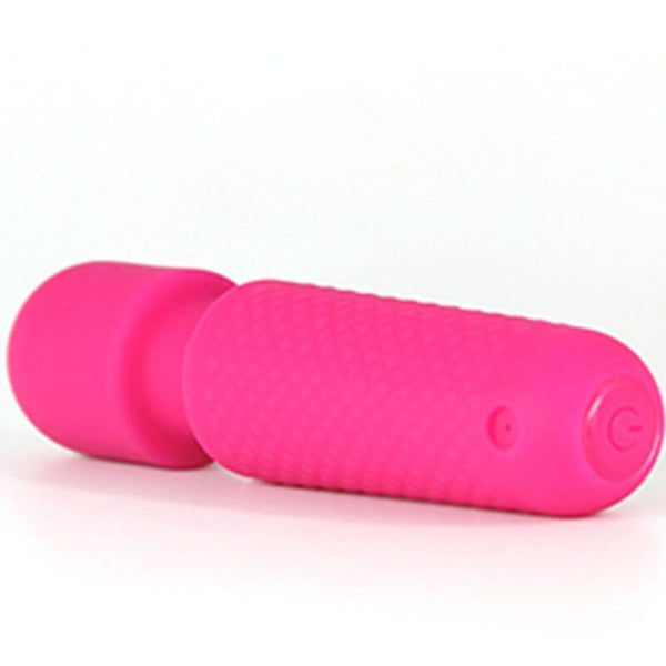 Your magic masajeador y vibrador recargable 10 vibraciones silicona rosa