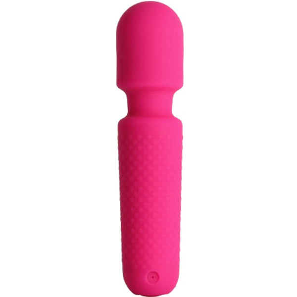 Your magic masajeador y vibrador recargable 10 vibraciones silicona rosa