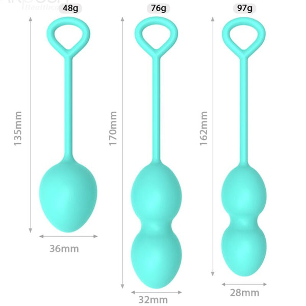 Armony anabiosis pesas vaginales 3 niveles verde
