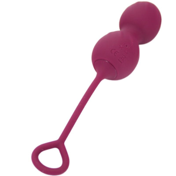 Blossoms pesas vaginales vibrador control remoto 10 vibraciones rojo oscuro