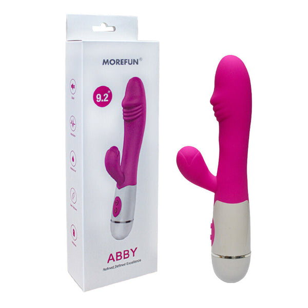 Abby vibrador y estimulador 16 velocidades rosa