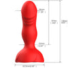 Extreme a bloom rosa vibrador y plug anal control remoto rojo
