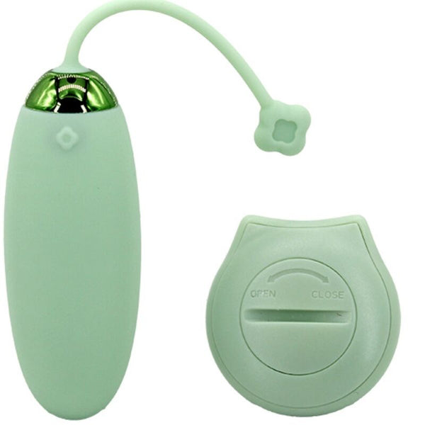 Kitty fun huevo vibrador control remoto 10 vibraciones verde
