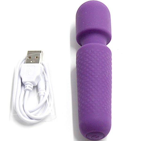 Your magic masajeador y vibrador recargable 10 vibraciones silicona morado
