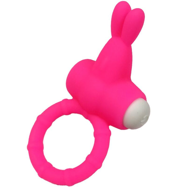 Ms bunny anillo vibrador silicona rosa