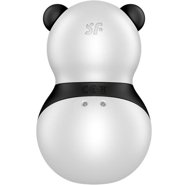 Vibrador blanco y negro satisfyer pocket panda estimulador y