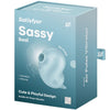 Vibrador azul satisfyer sassy seal estimulador y