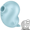 Vibrador azul satisfyer sassy seal estimulador y