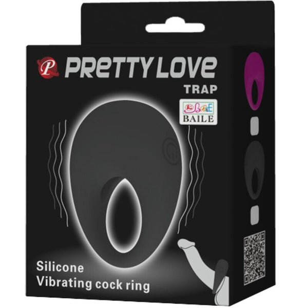 Trap anillo vibrador negro