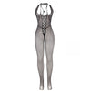 Subblime 951788 body largo de rejilla tirantes en pecho y espalda negro talla única